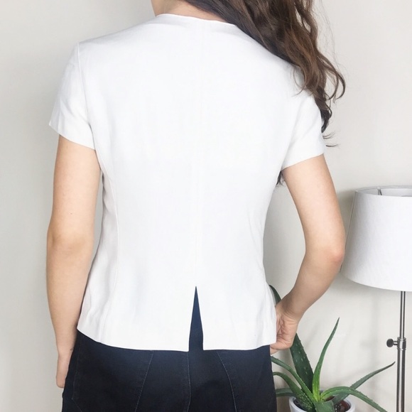 Emporio Armani shell shirt sleeve button up blouse - Picture 4 of 8